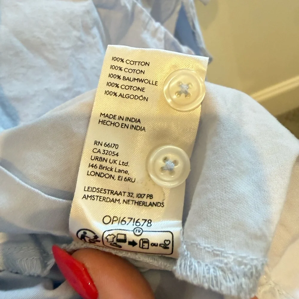 Maeve Bennet Buttondown Shirt Size 1X Sky - Picture 4 of 5